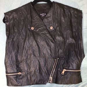 Bebe Leather vest